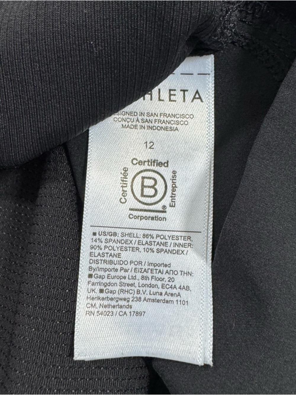 Athleta Brooklyn 16” Skort Black - Picture 4 of 7